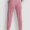 Joggersy slim fit z welurowym haftowanym logo