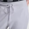 Joggersy z wysokim stanem i logo na talii