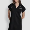 Krótka sukienka polo z logo bez rękawów