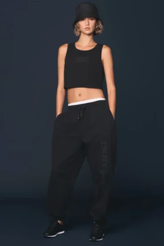 Spodnie dresowe DKNY X Yankees z zdobieniami