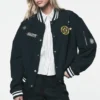 Kurtka typu varsity z naszywkami i przypinkami z 1989 r.