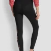 Legginsy z wysokim stanem, efektem ombré i logo, o długości 7/8