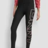 Legginsy z wysokim stanem, efektem ombré i logo, o długości 7/8