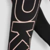 Legginsy z wysokim stanem, efektem ombré i logo, o długości 7/8