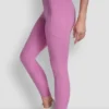 Legginsy z wysokim stanem i logo o długości 7/8