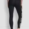 Legginsy z wysokim stanem i logo, o długości 7/8