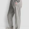 Luźne joggersy dresowe z wysokim stanem i logo