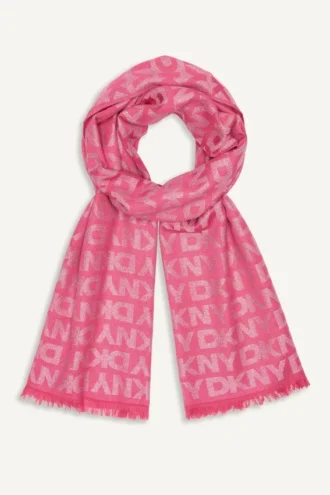 Metalowa paszmina DKNY