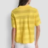 Przezroczysty sweter polo w paski