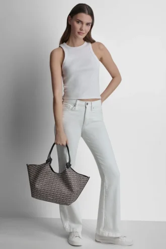 Średniej wielkości torba Shopper Paula New York z logo