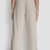 Spodnie z szerokimi nogawkami w paski z cekinami