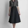 Sukienka koszulowa midi o kroju fit & flare