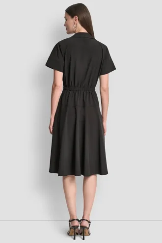 Sukienka koszulowa midi o kroju fit & flare