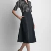 Sukienka koszulowa midi o kroju fit & flare
