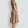 Sukienka koszulowa midi o kroju fit & flare