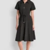 Sukienka koszulowa midi o kroju fit & flare