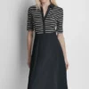 Sukienka koszulowa midi o kroju fit & flare