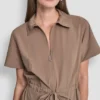 Sukienka koszulowa midi o kroju fit & flare