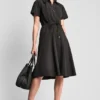 Sukienka koszulowa midi o kroju fit & flare