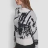 Swetr oversize z intarsją