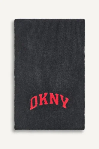 Szalik z dzianiny z logo Varsity
