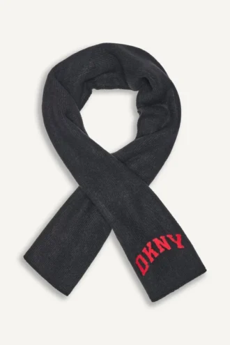Szalik z dzianiny z logo Varsity