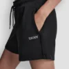 Szorty dresowe z wysokim stanem i nadrukiem logo