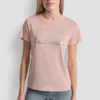 T-shirt DKNY Jeans z logo Stack z Cyrkoniami
