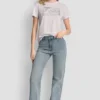 T-shirt DKNY Jeans z logo Stack z Cyrkoniami