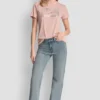 T-shirt DKNY Jeans z logo Stack z Cyrkoniami