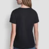 T-shirt DKNY Jeans z warstwowym logo z Cyrkoniami