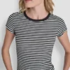 T-shirt Hudson Rib z logo w tym samym kolorze