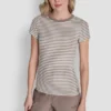 T-shirt Hudson Rib z logo w tym samym kolorze