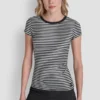 T-shirt Hudson Rib z logo w tym samym kolorze
