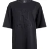 T-shirt z krótkim rękawem DKNY X Yankees z wytłoczonym logo