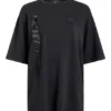 T-shirt z krótkim rękawem DKNY X Yankees z wytłoczonym logo