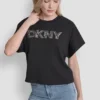 T-shirt z kryształowym logo