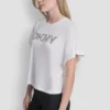T-shirt z kryształowym logo