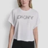 T-shirt z kryształowym logo