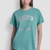 T-shirt z logo DKNY 1989 i ćwiekami