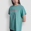 T-shirt z logo DKNY 1989 i ćwiekami
