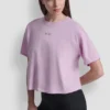T-shirt z metalicznym logo