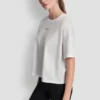T-shirt z metalicznym logo