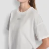 T-shirt z metalicznym logo