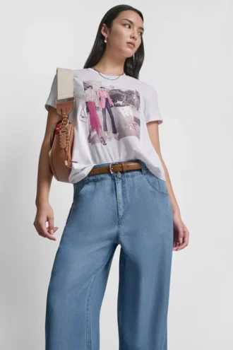 T-shirt z nadrukiem Bleecker St