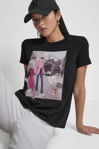 T-shirt z nadrukiem Bleecker St