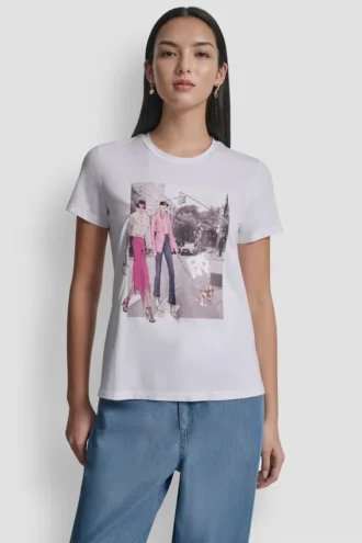 T-shirt z nadrukiem Bleecker St