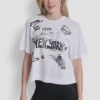 T-shirt z nadrukiem graficznym „Notebook Scribble” z 1989 r.