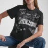 T-shirt z nadrukiem graficznym „Notebook Scribble” z 1989 r.