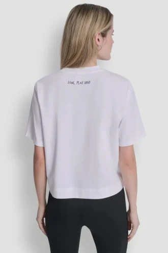 T-shirt z nadrukiem graficznym „Notebook Scribble” z 1989 r.